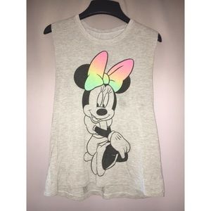 Disney grey tank top size medium